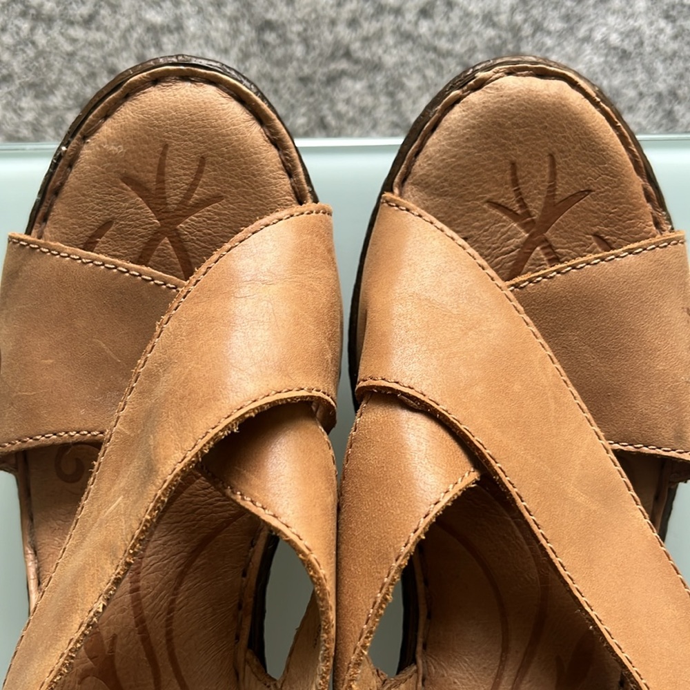 Born Women's Tan Leather Sandals size 8 - Picture 8 of 14